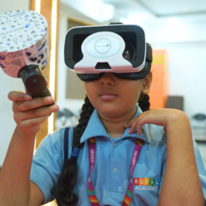 Royal Academy Primary School students engaged in interactive learning